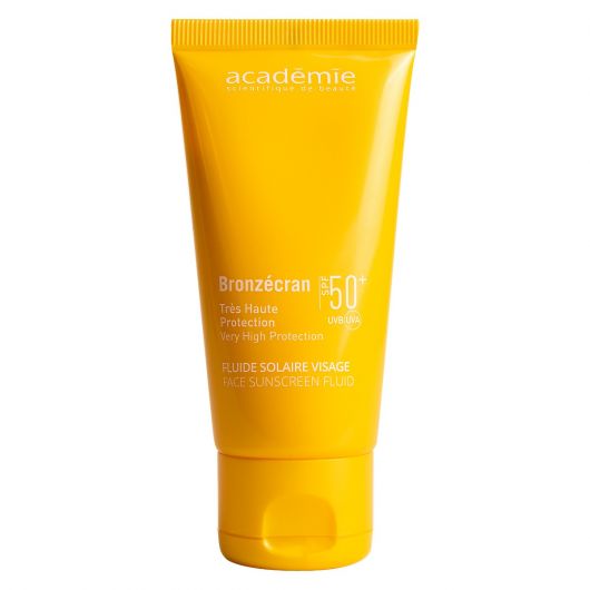 Fluid pentru fata cu protectie solara Academie Bronzecran Fluide Solaire Visage SPF50, 50ml