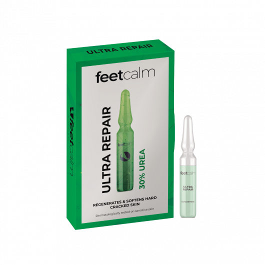 Set fiole pentru picioare Feet Calm, reparatoare, cu 30% uree, 7x2ml